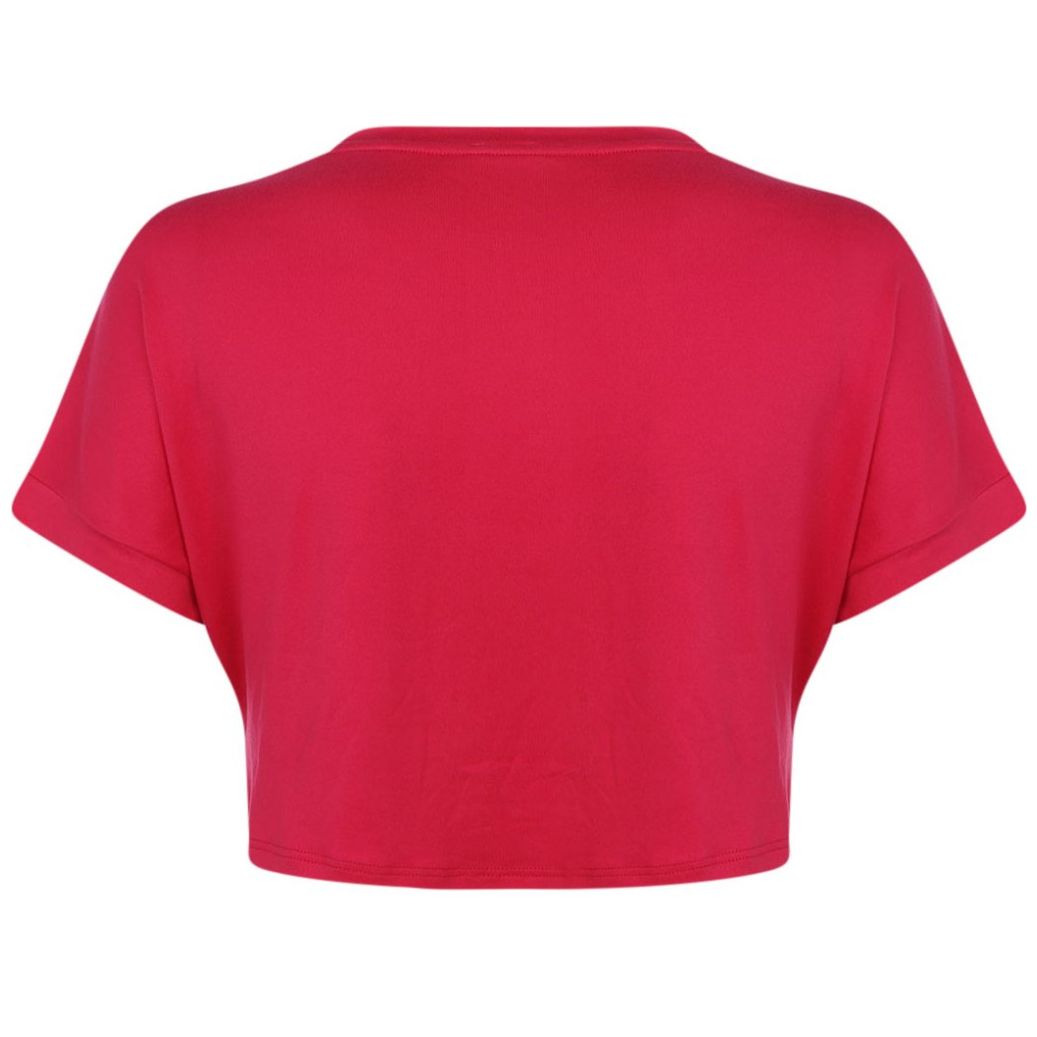 Playera Manga Corta Crop en Brush para Mujer