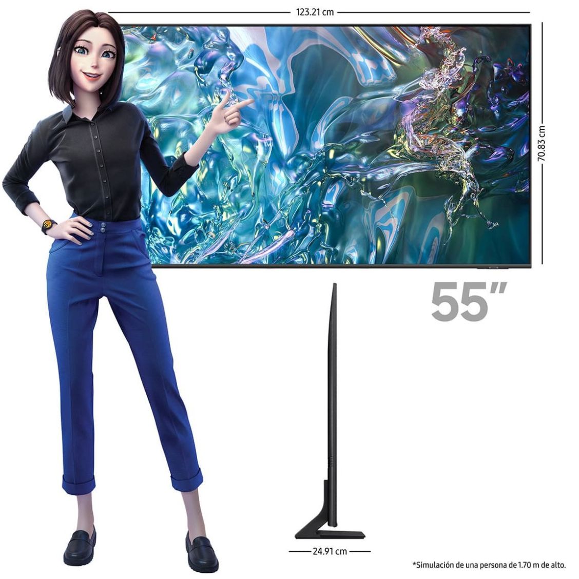 Pantalla Samsung 55 Pulgadas 4K Qled Qn55Q65Dafxzx