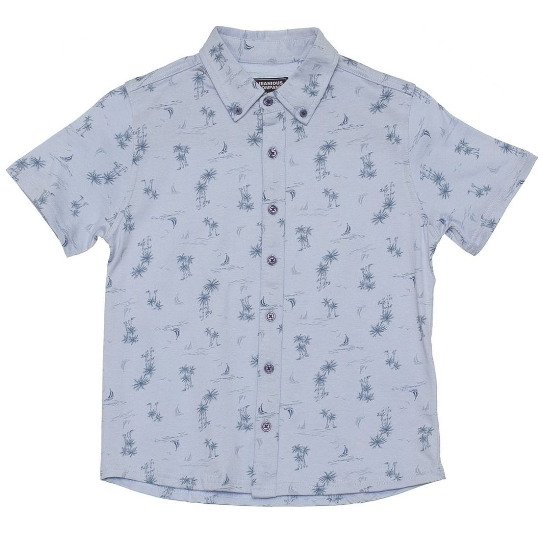 Camisa Manga Corta Estampada para Niño Jeanious