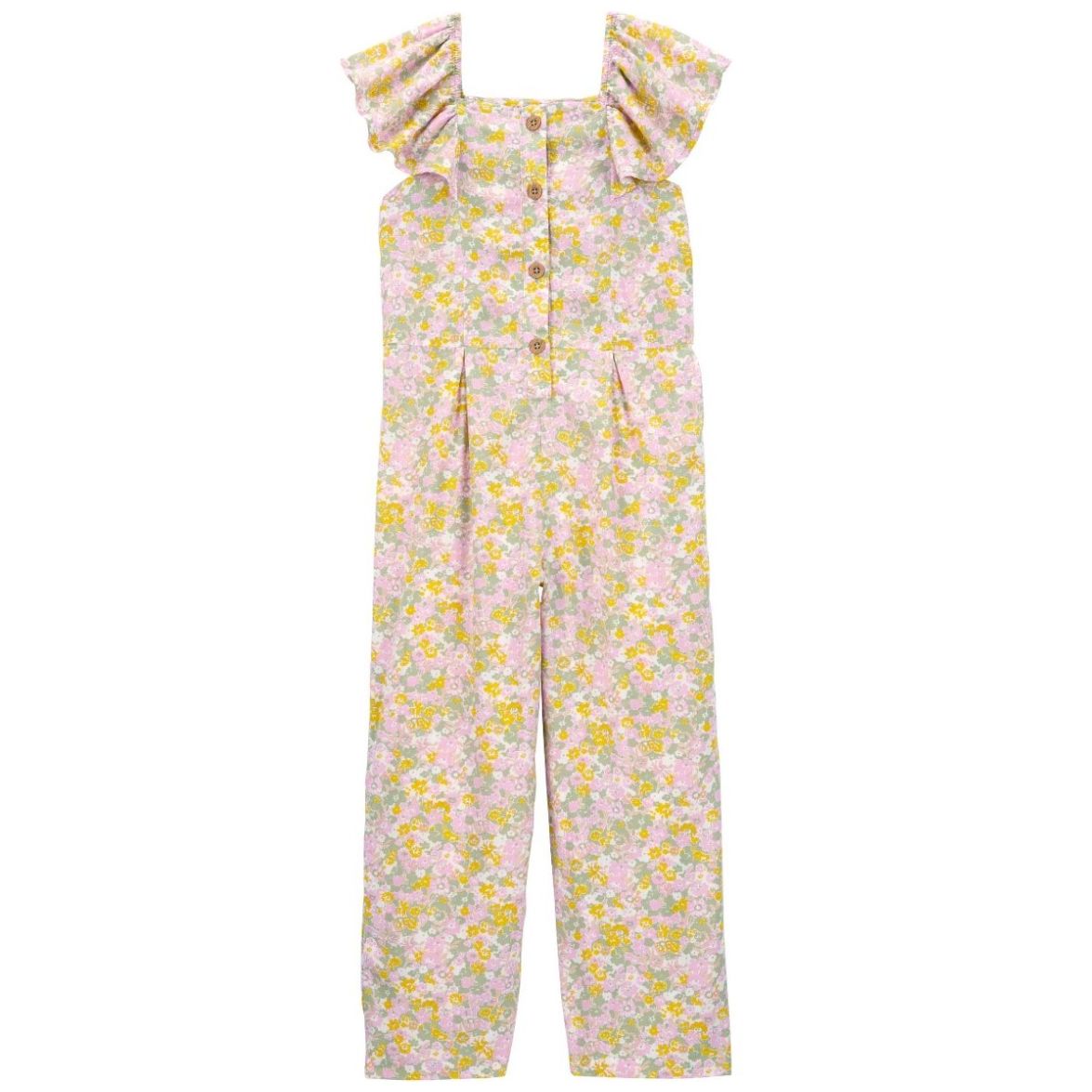 Jumpsuit para Niña Estampado Flores Manga Olanes Carter's