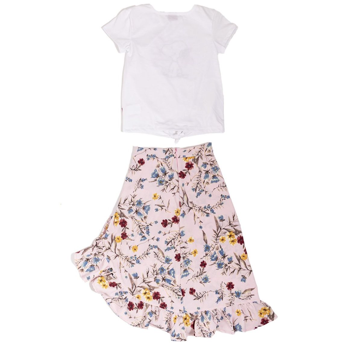 Conjunto para Niña 2 Piezas Playera Manga Corta Y Falda Snoopy