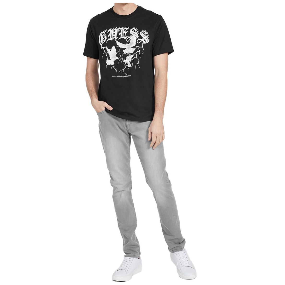 Playera Guess Estampado Paloma para Hombre