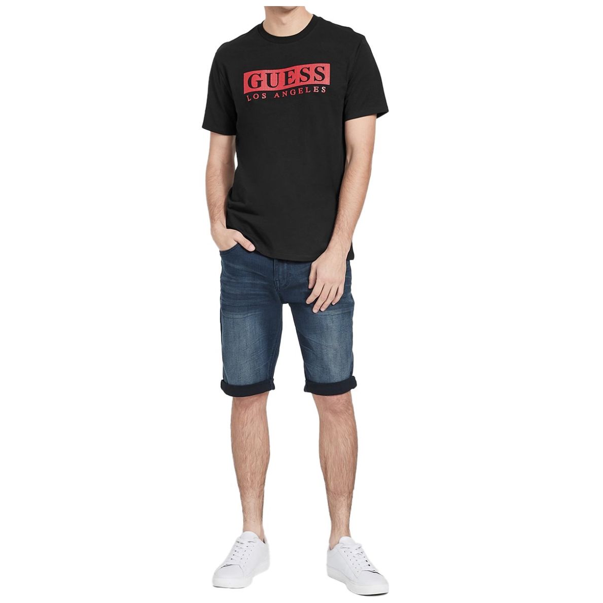 Playera Guess Logo Grande para Hombre