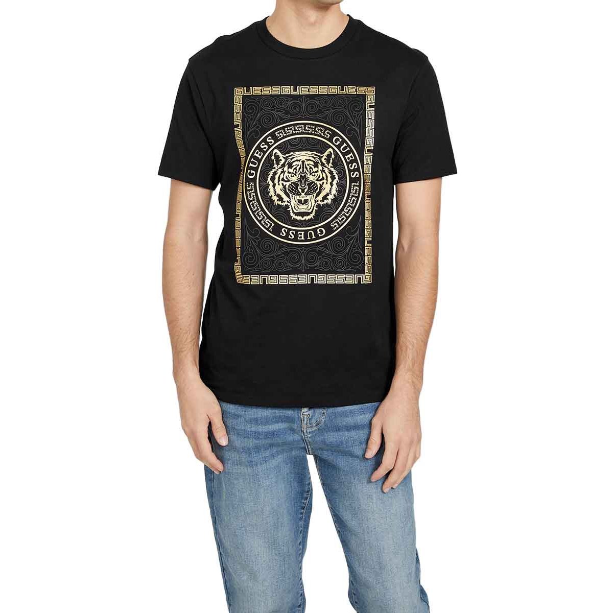 Playera Guess Estampado Tigre para Hombre