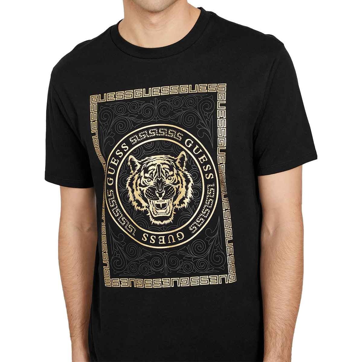 Playera Guess Estampado Tigre para Hombre