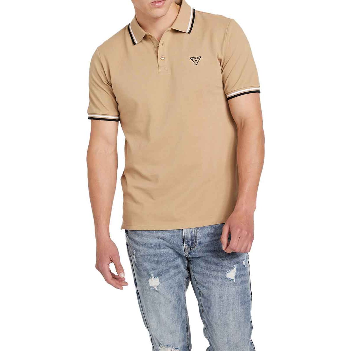 Playera Tipo Polo Guess Logo Pequeño para Hombre