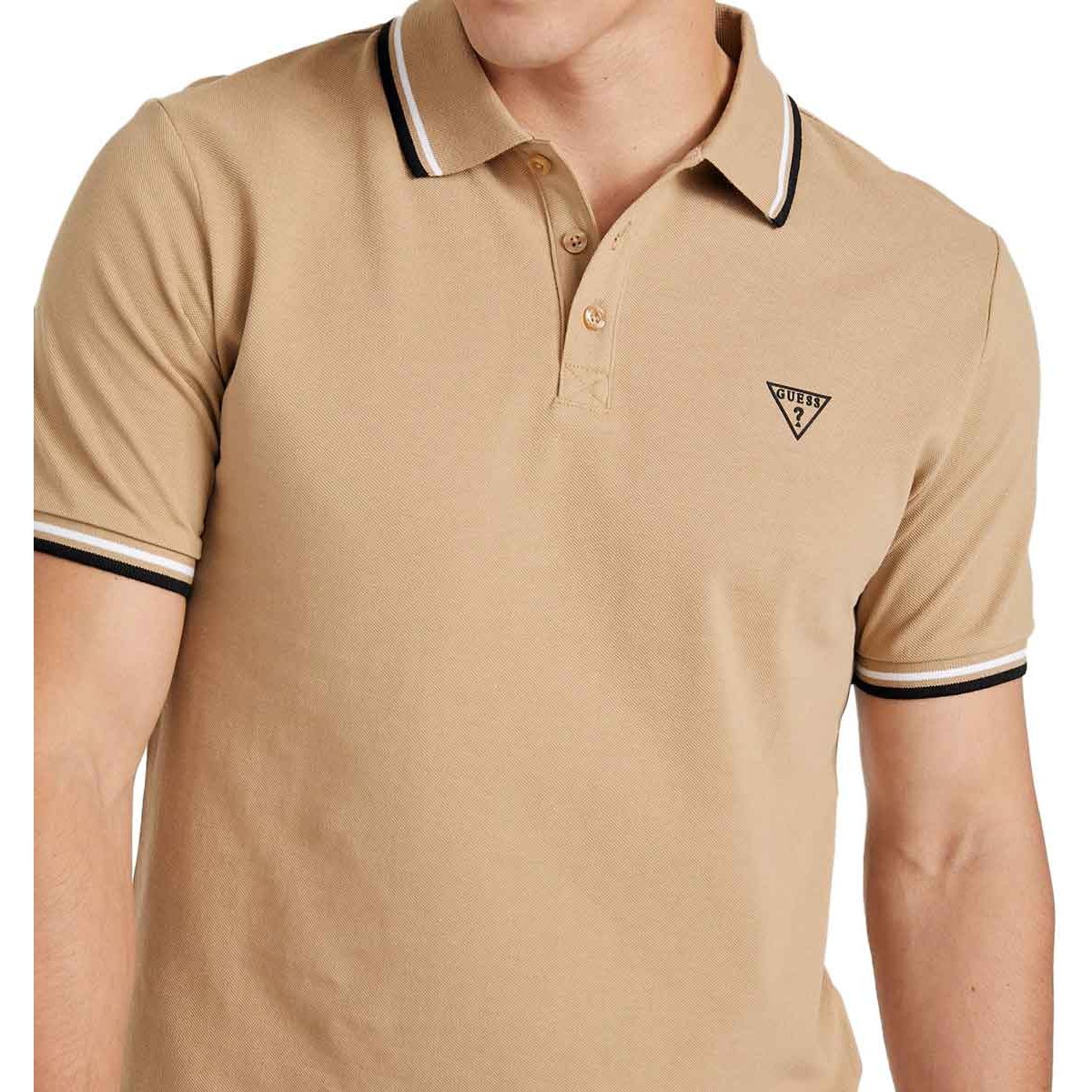 Playera Tipo Polo Guess Logo Pequeño para Hombre