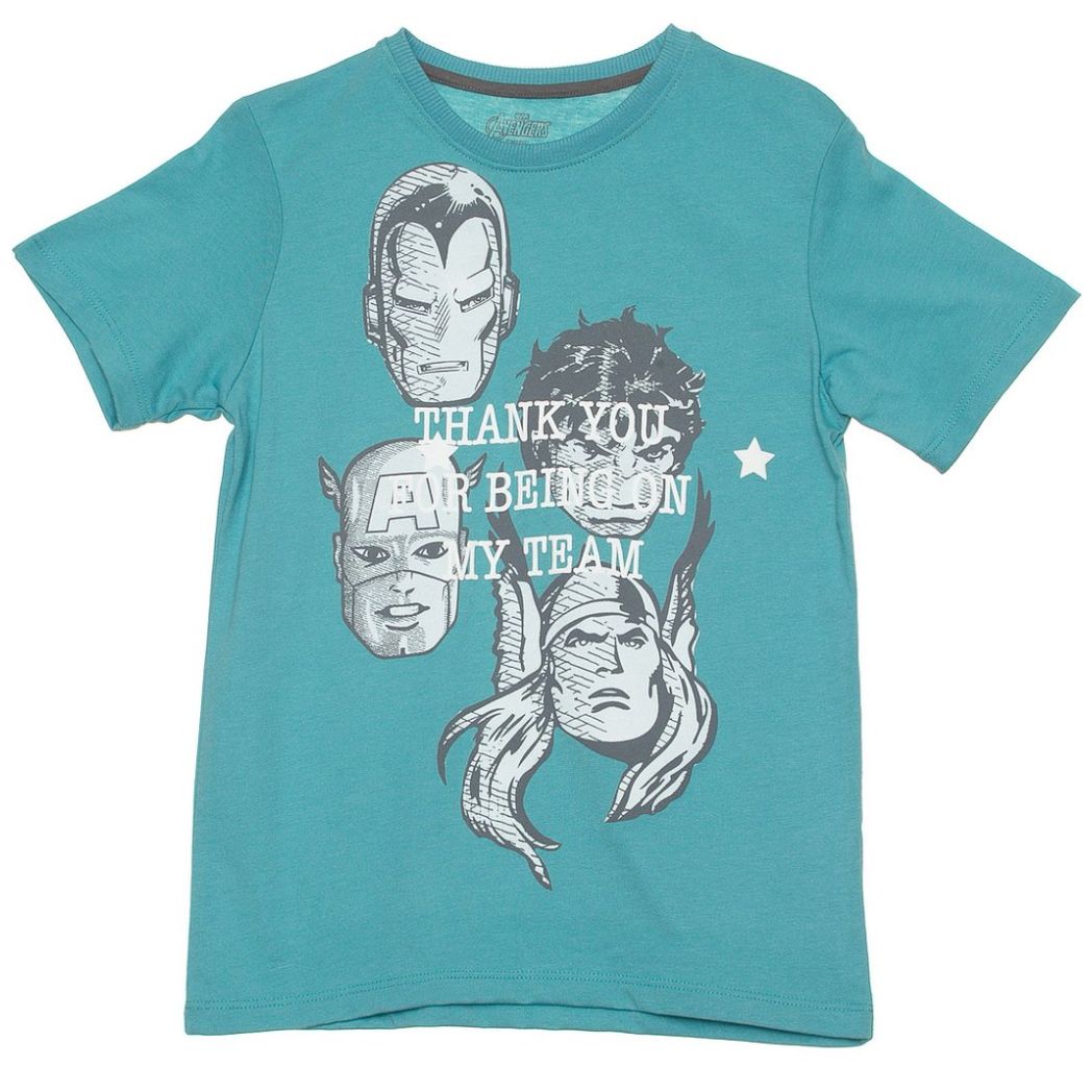 Playera Manga Corta para Niños Avengers