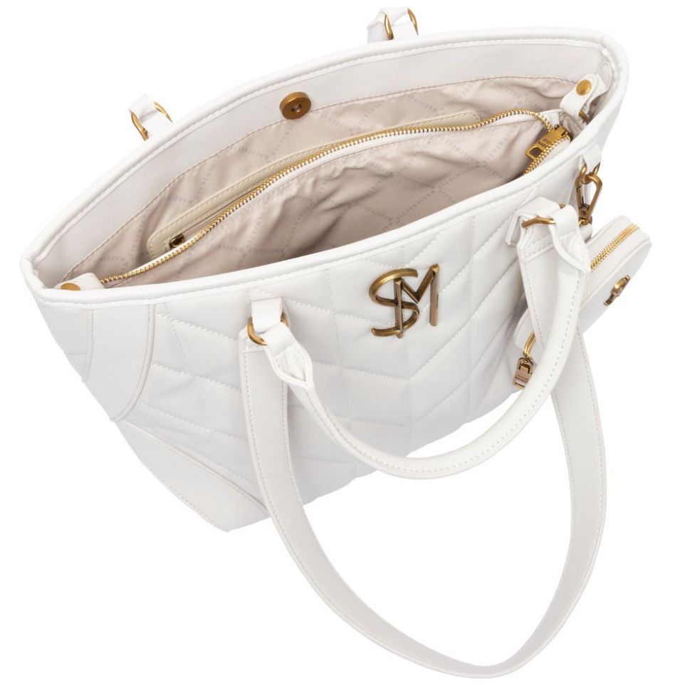 Bolso Tote Steve Madden Crema para Mujer