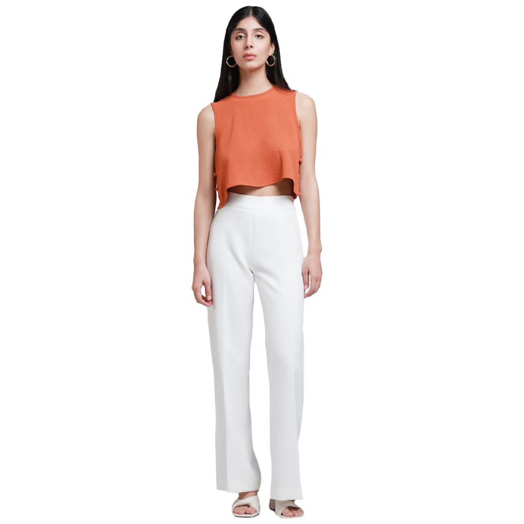 Pantalón Recto de Tiro Alto Lob