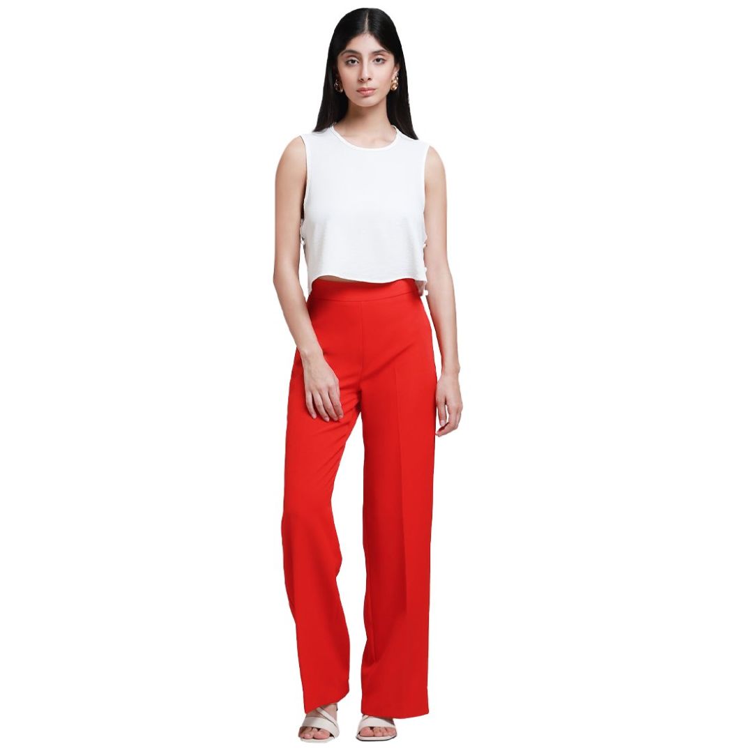 Pantalón Recto de Tiro Alto Lob