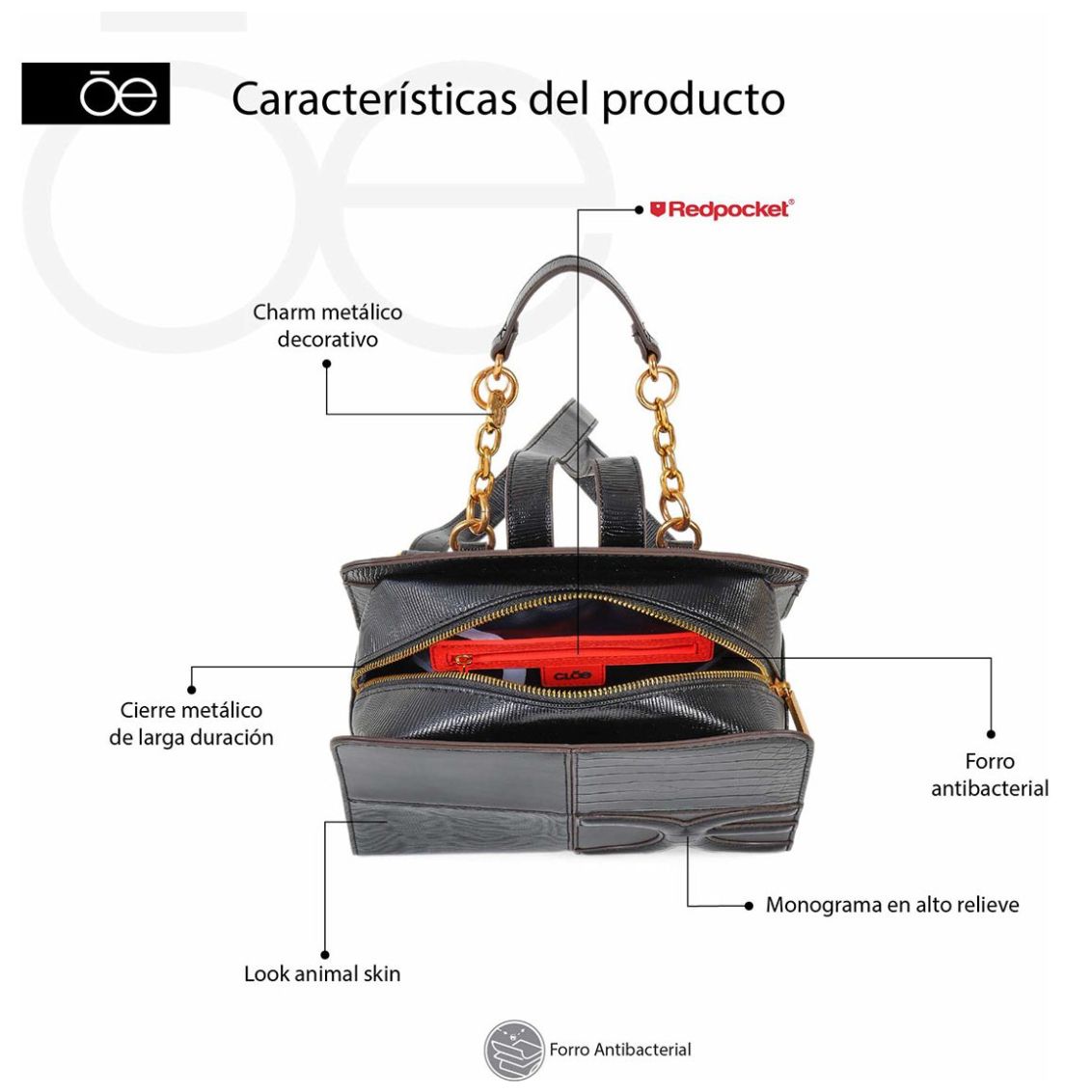 Bolso Backpack Cloe para Mujer