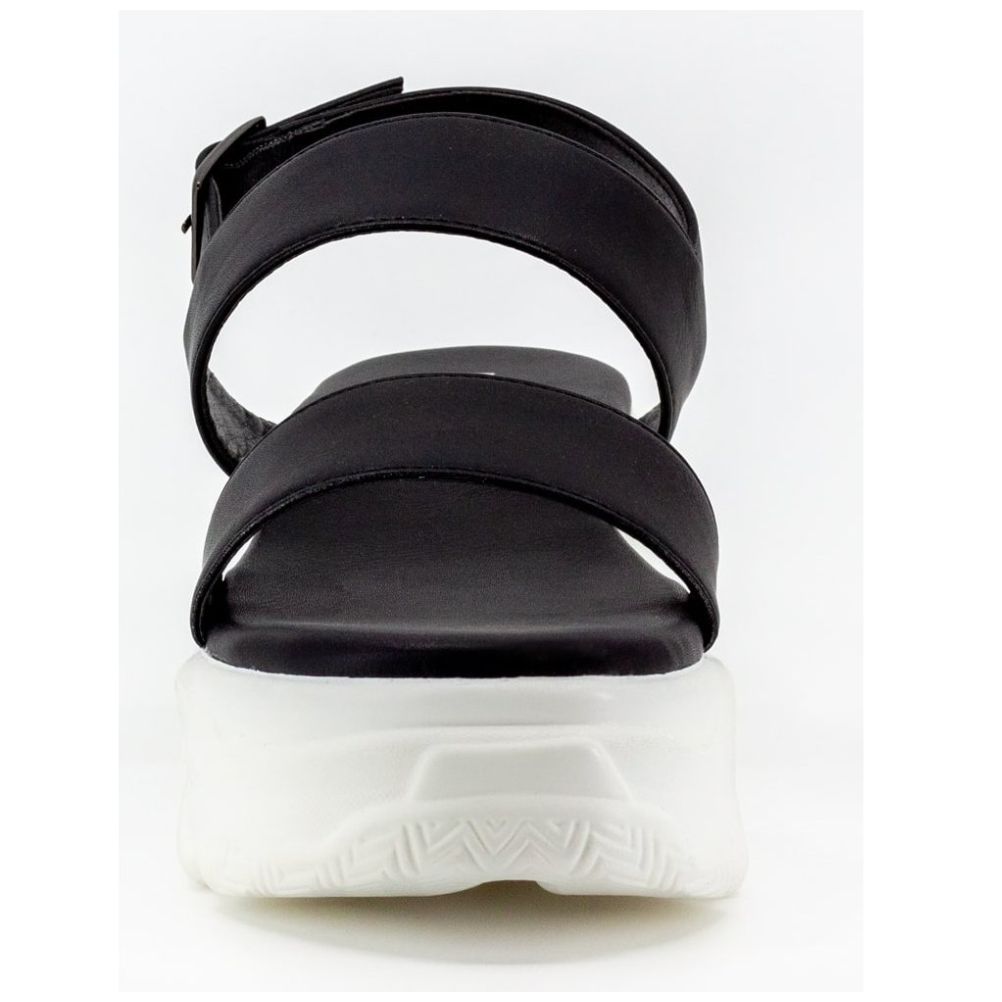 Sandalia Ajustable Negra Fun Shoes para Mujer