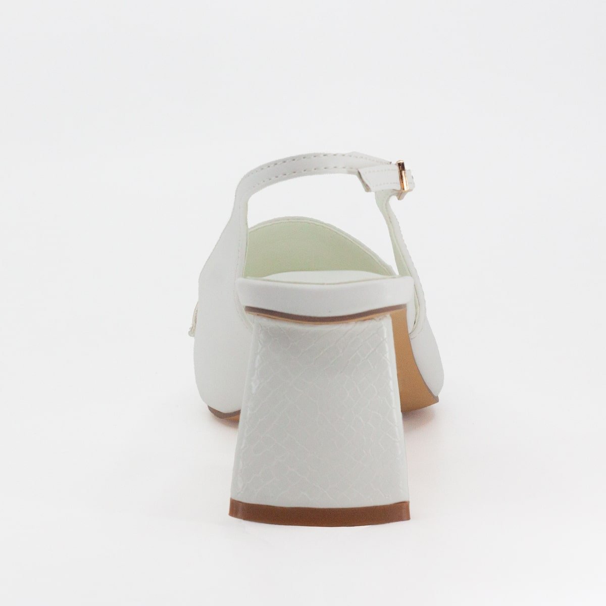 Zapatilla Destalonada Blanca Fun Shoes para Mujer