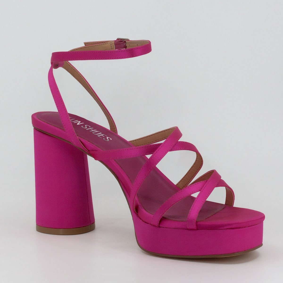 Sandalia con Tacón Tiras Cruzadas Fiusha Fun Shoes para Mujer