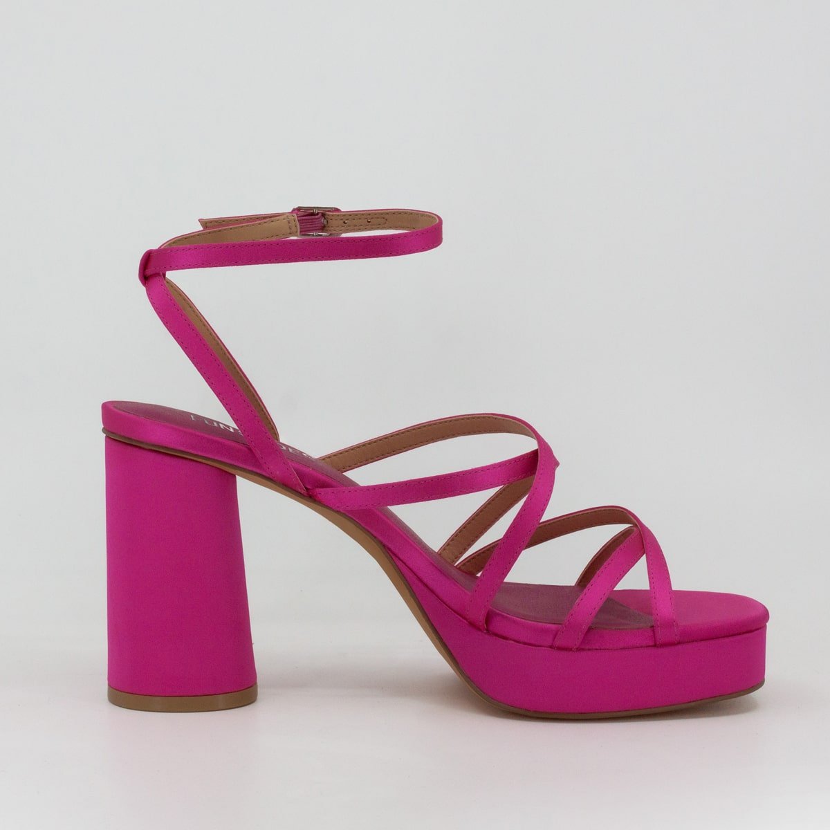 Sandalia con Tacón Tiras Cruzadas Fiusha Fun Shoes para Mujer