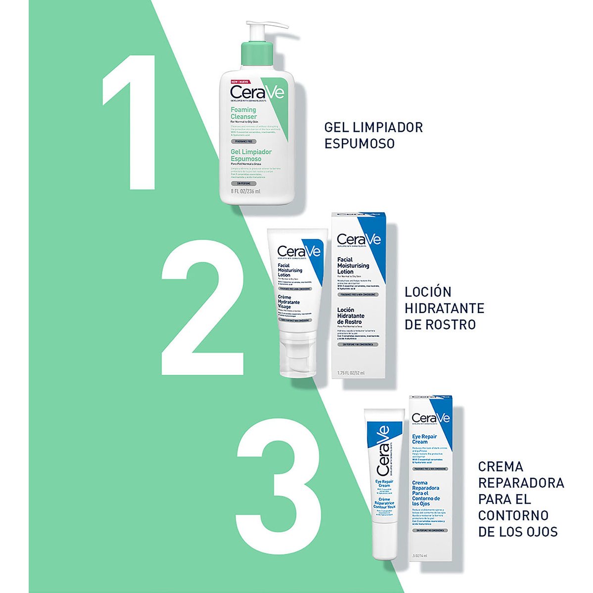 Cerave Gel Limpiador Espumoso 236Ml