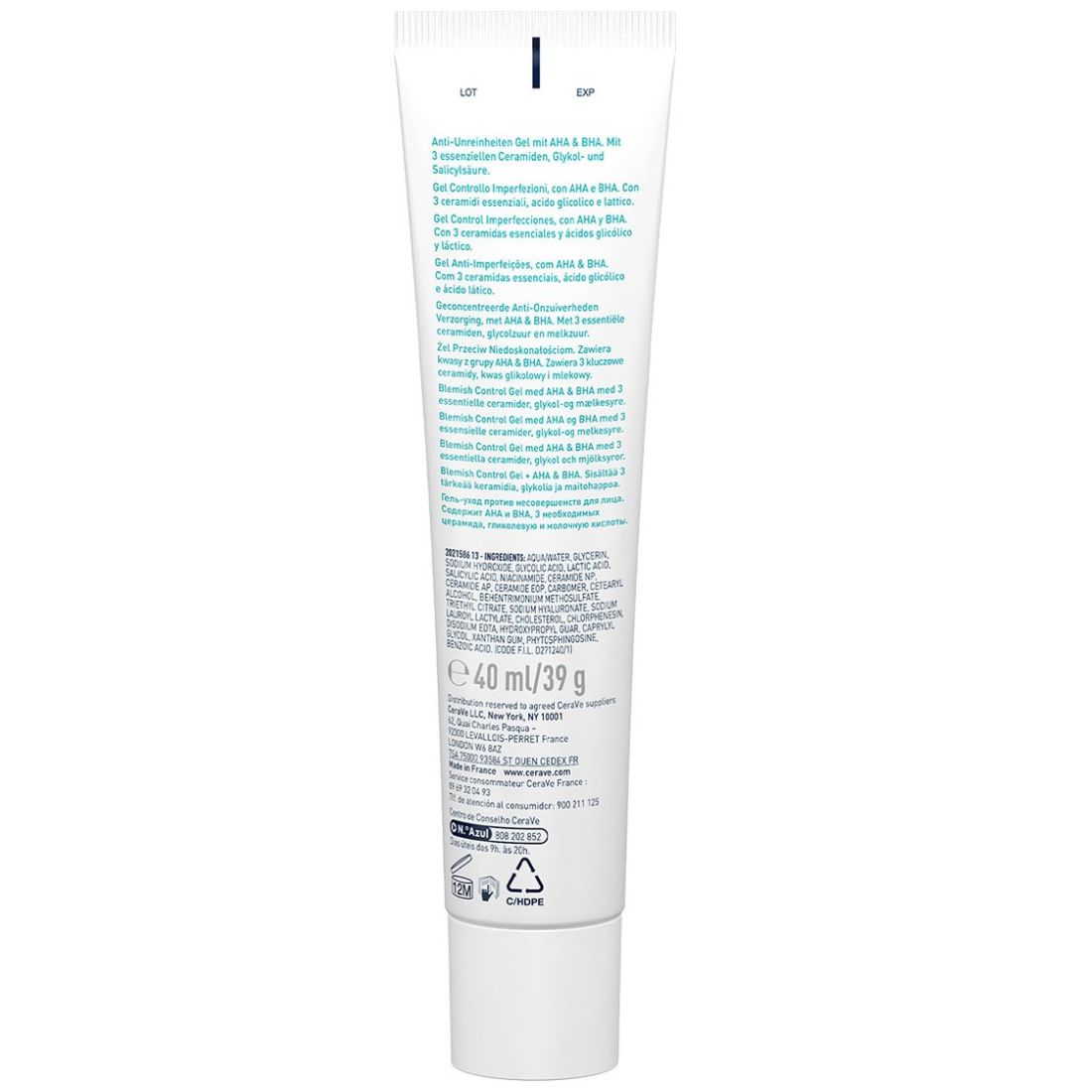 Cerave Tratamiento Anti-Imperfecciones Gel Control 40Ml