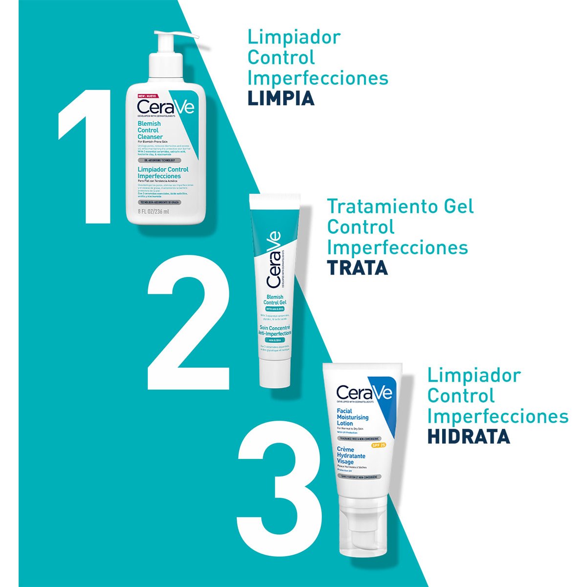 Cerave Limpiador Control Imperfecciones 236Ml Piel Grasa