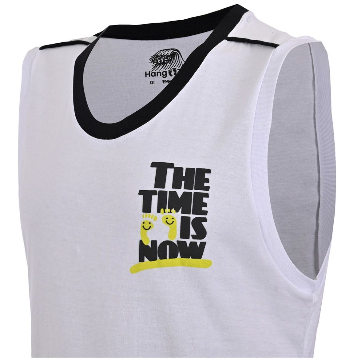 Tank Top Hang Ten Diseño "the Time Is Now" para Hombre
