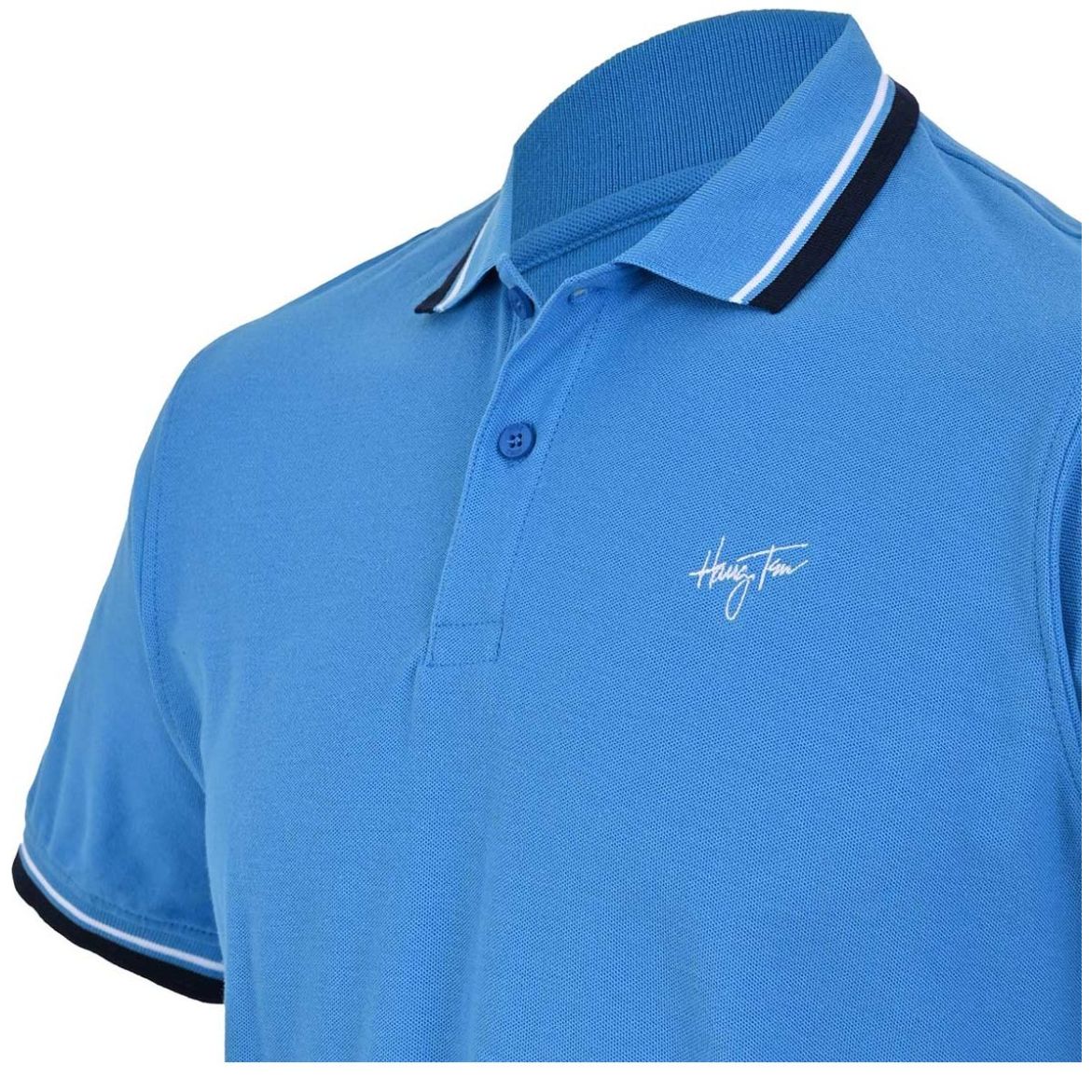 Playera Tipo Polo Hang Ten Detalles Contrastantes para Hombre