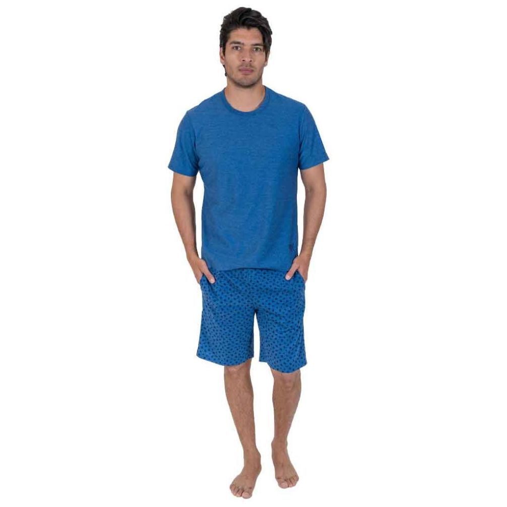 Pijama Royal Polo Club con Bermuda para Hombre