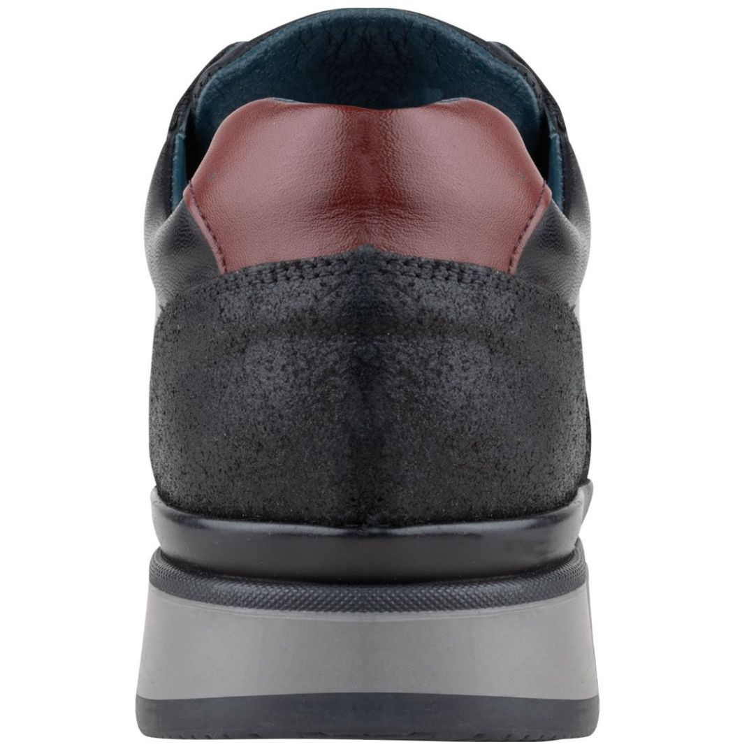 Tenis Express Negro en Piel para Hombre