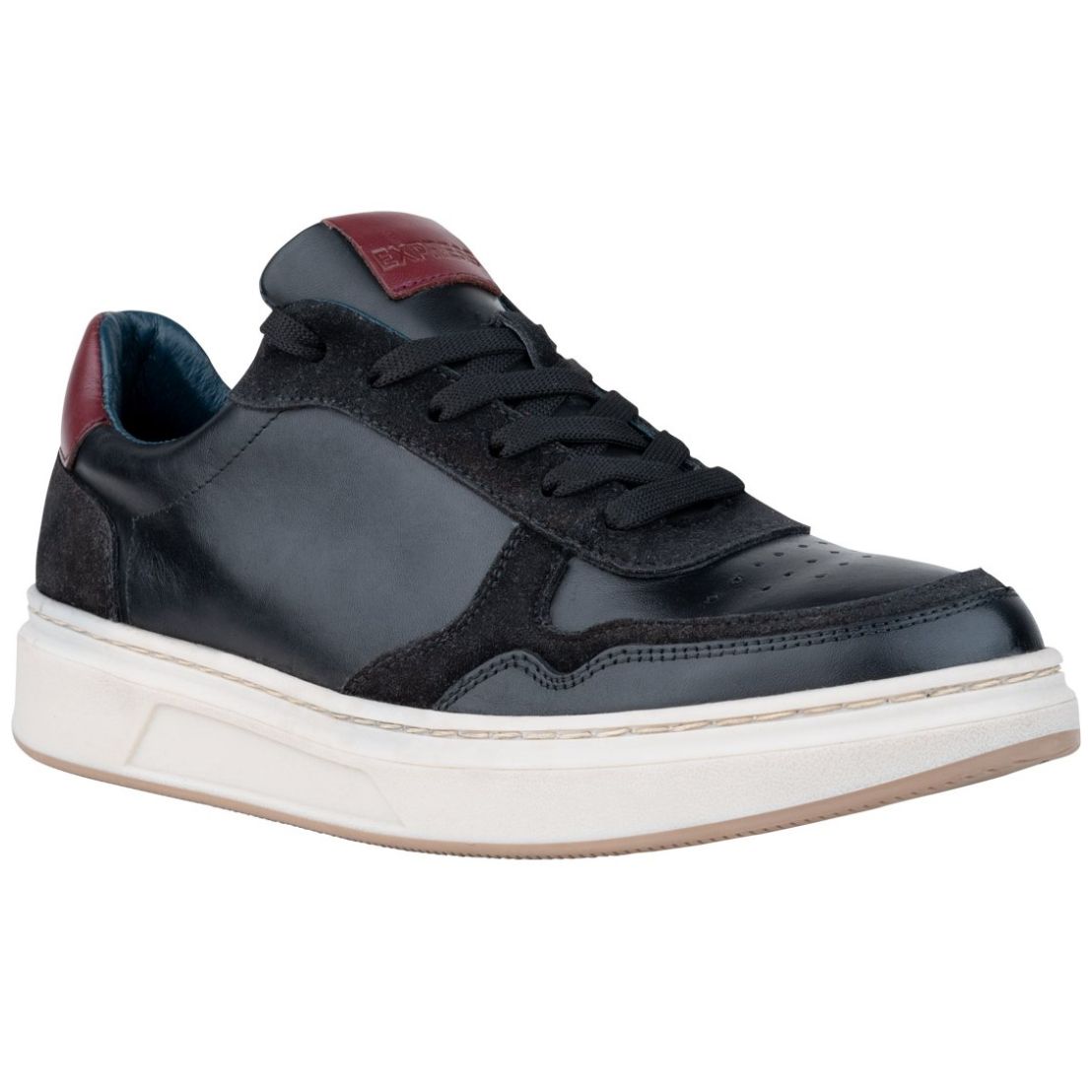 Tenis Express Negro en Piel para Hombre