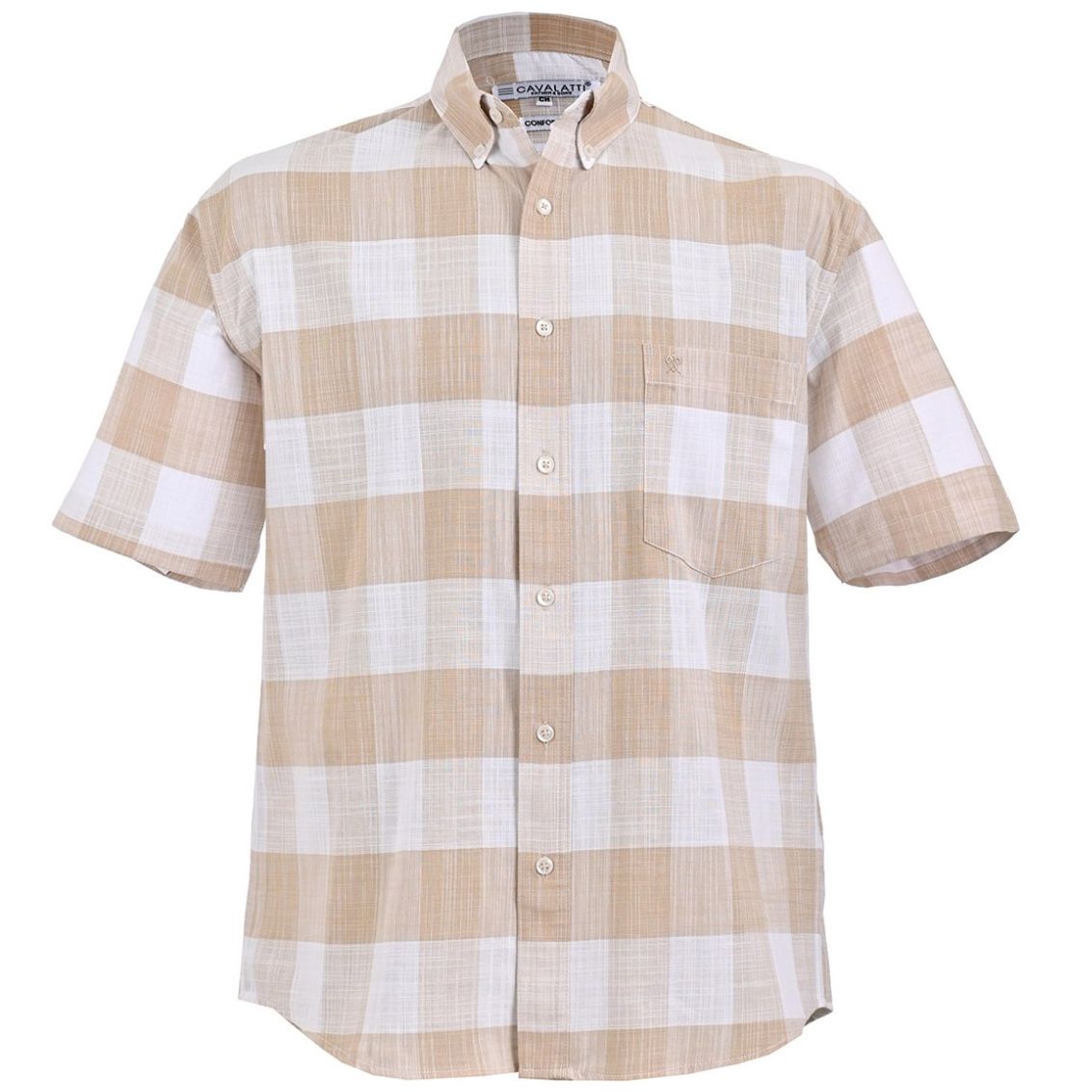 Camisa Cavalatti Casual Diseño a Cuadros para Hombre