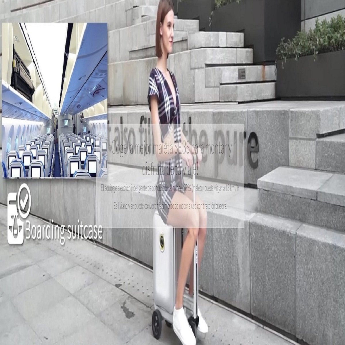 Maleta Electrónica 20" Rosa Airwheel