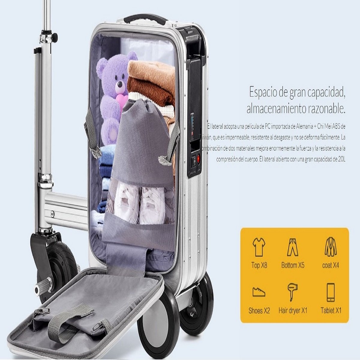 Maleta Electrónica 20" Rosa Airwheel