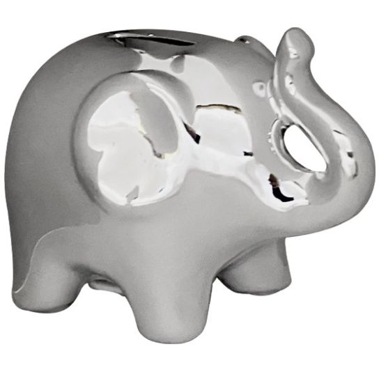 Home Nature Alcancia Elefante Color Plata
