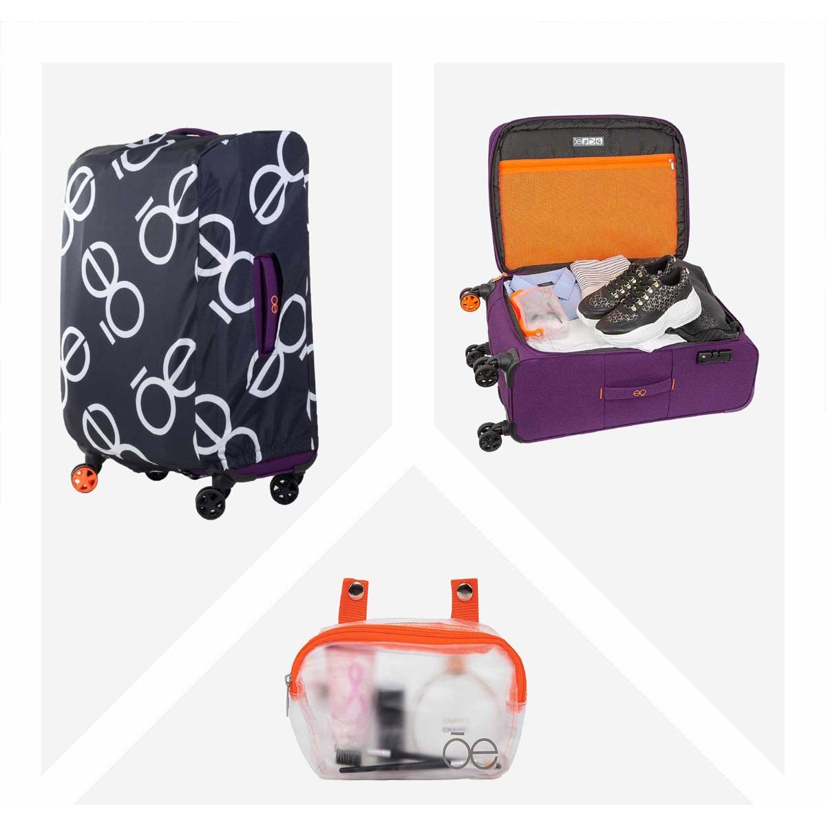 Maleta Soft Side 24" Nashel Ii Morado Cloe