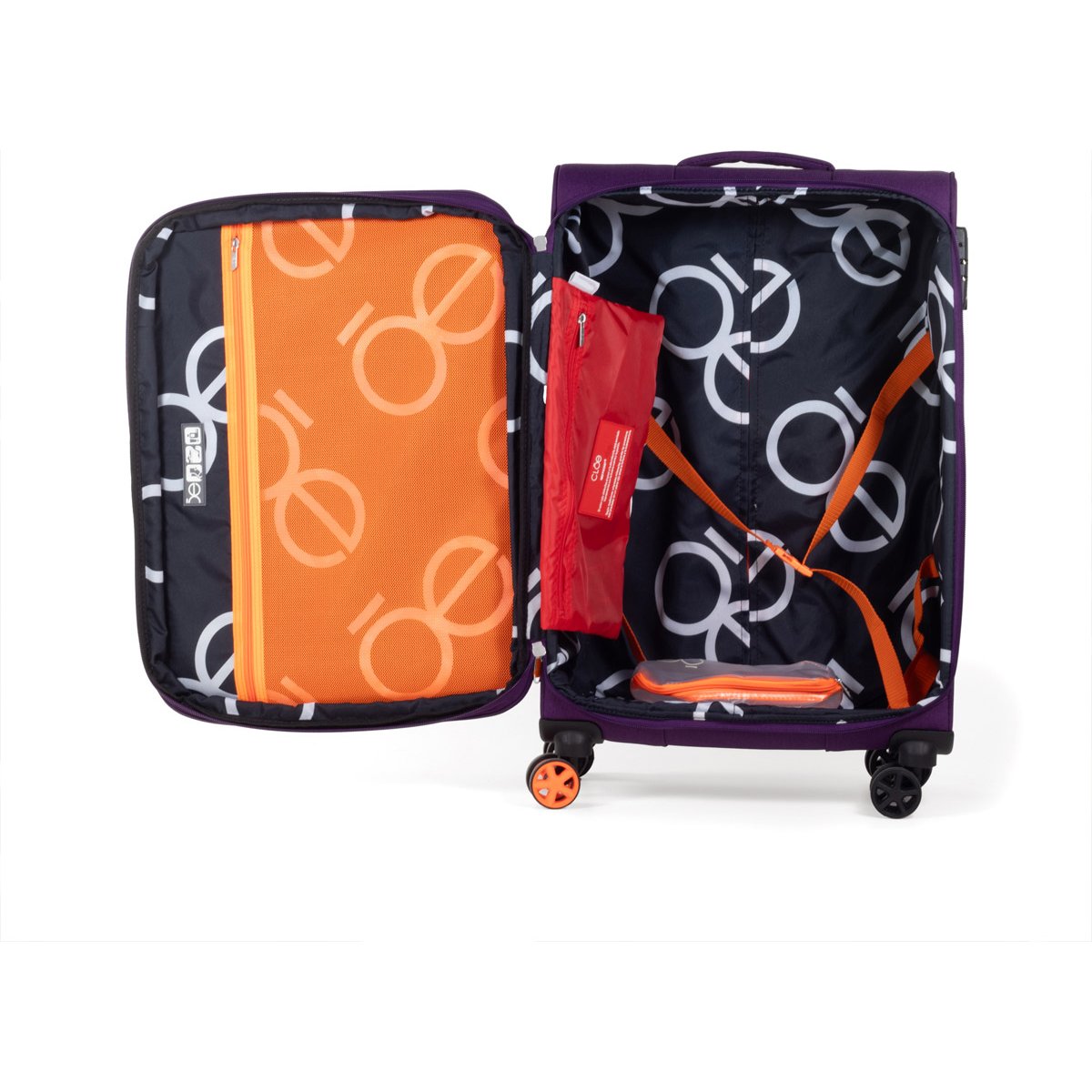 Maleta Soft Side 24" Nashel Ii Morado Cloe