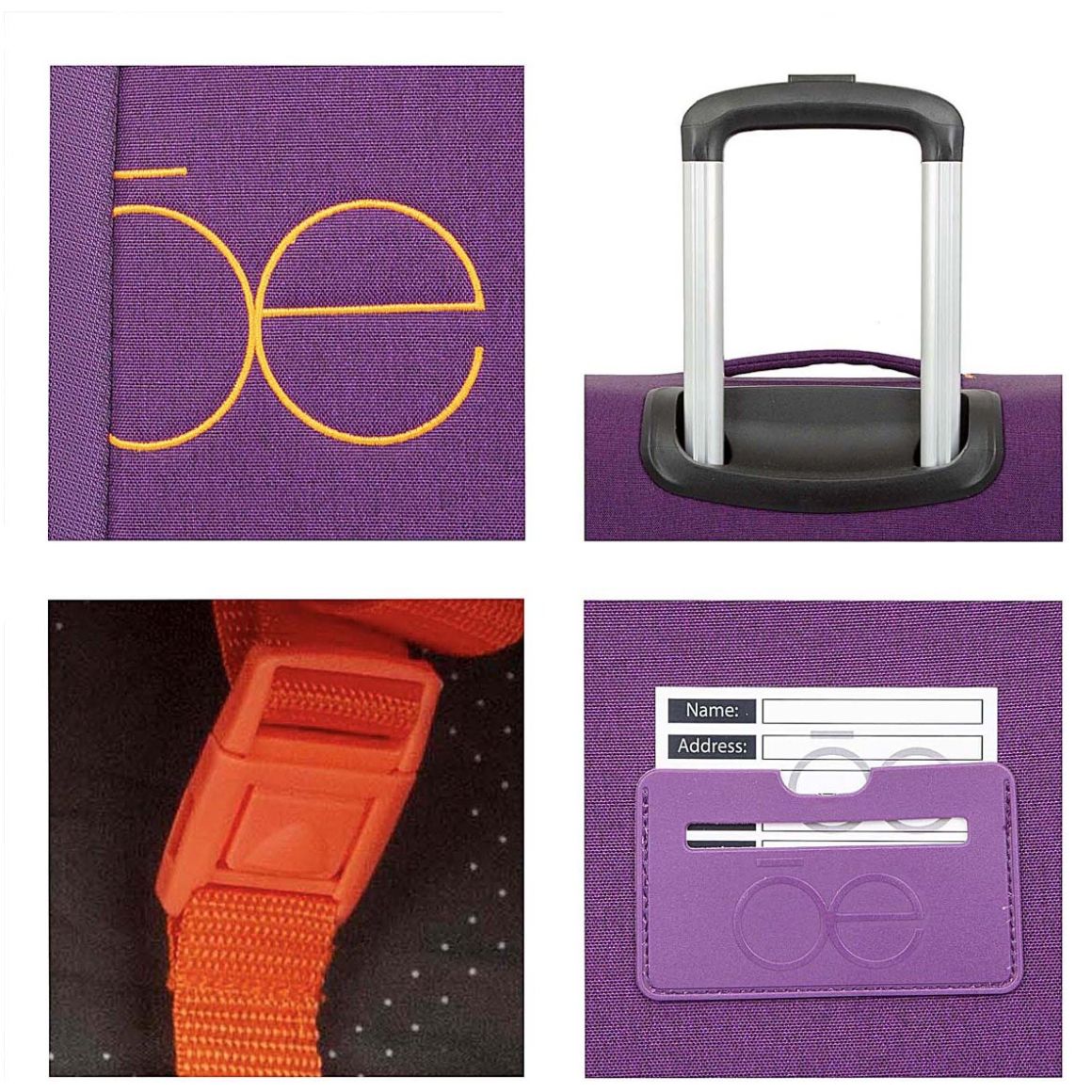 Maleta Soft Side 24" Nashel Ii Morado Cloe
