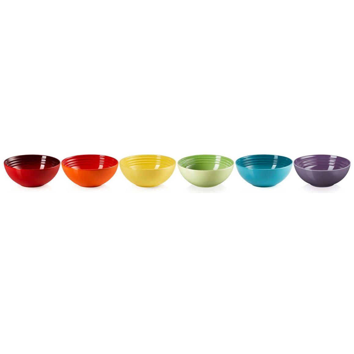 Set 6 Bowl para Cereal 16Cm Rainbow Le Creuset