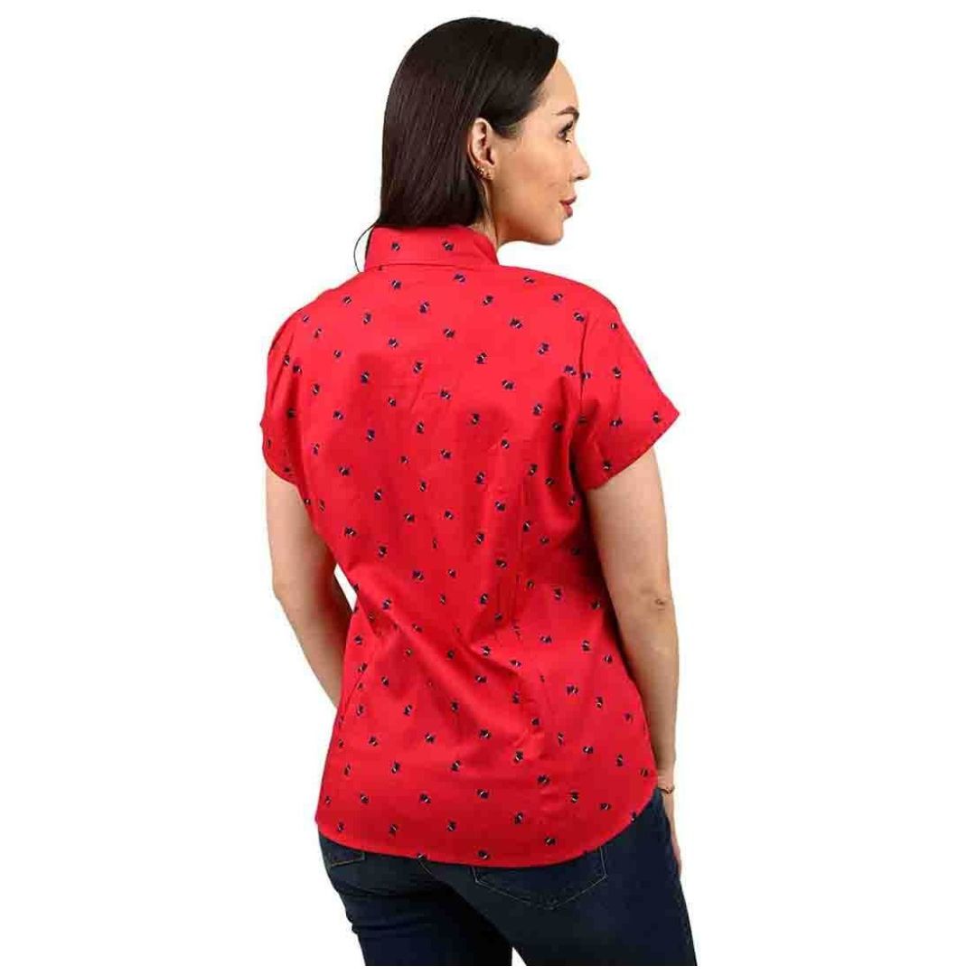 Blusa Básica Perritos Botones Ferrioni para Mujer