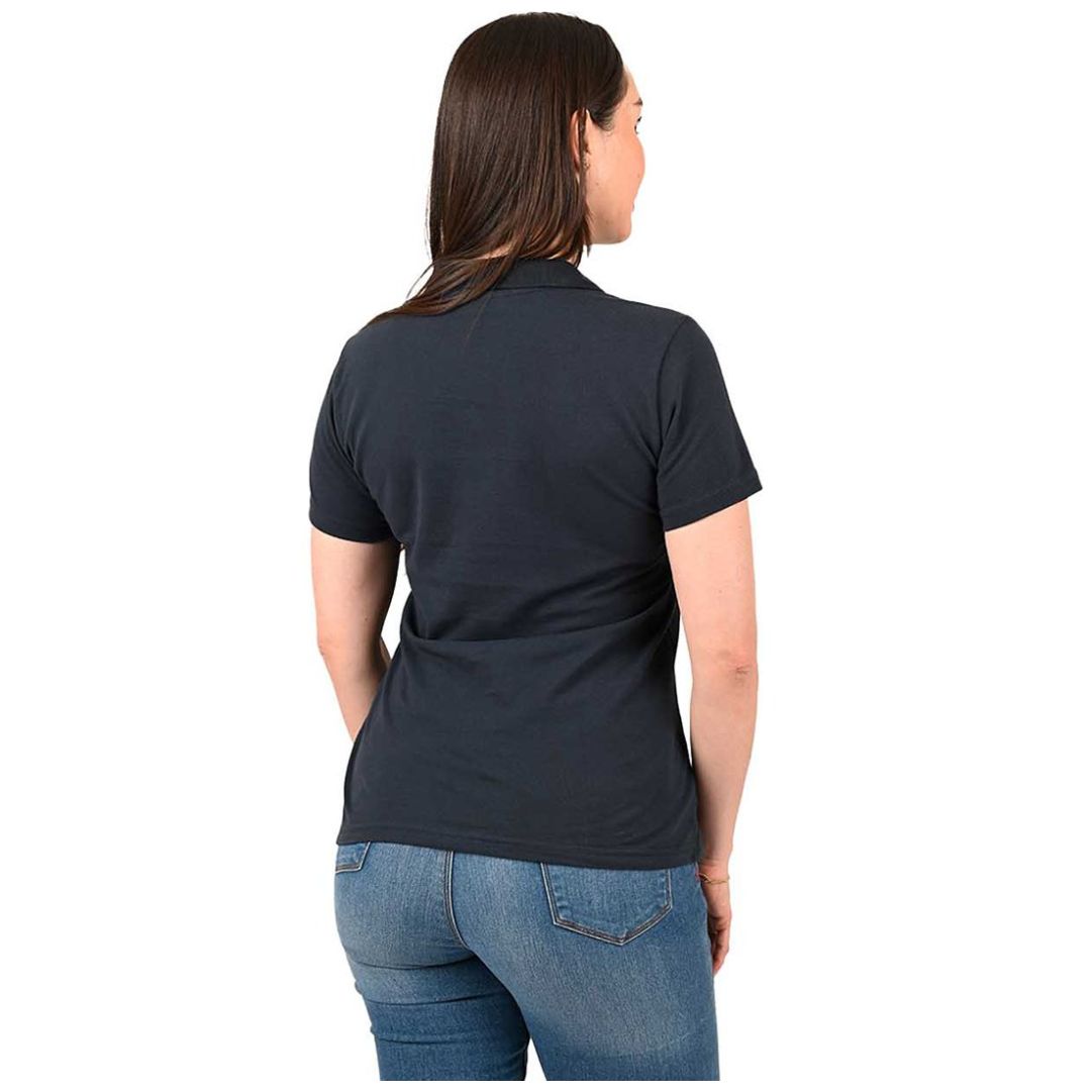 Playera Basic Polo Pique Botón Ferrioni para Mujer