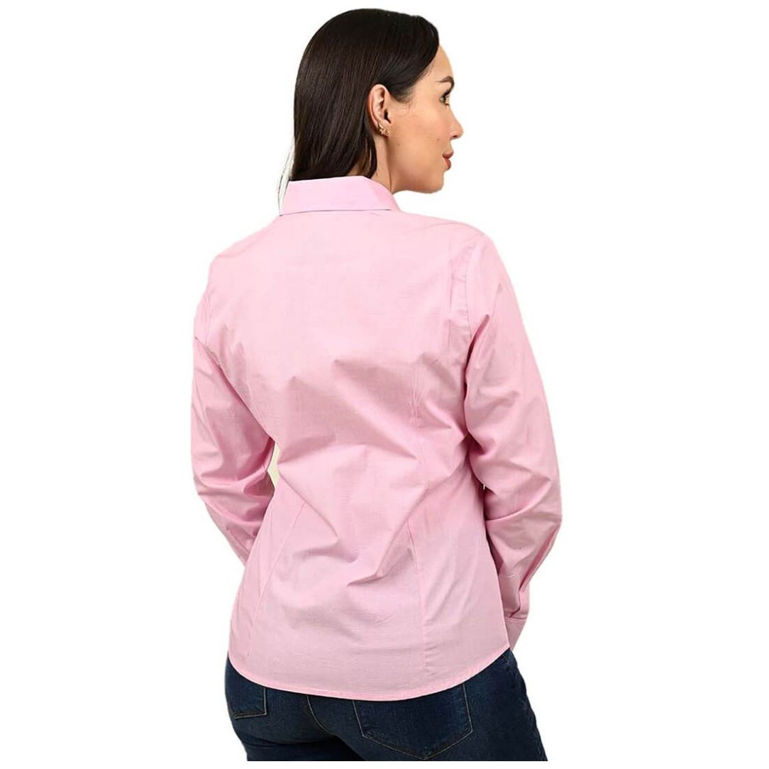 Blusa Fil Manga Corta con Botones Ferrioni para Mujer