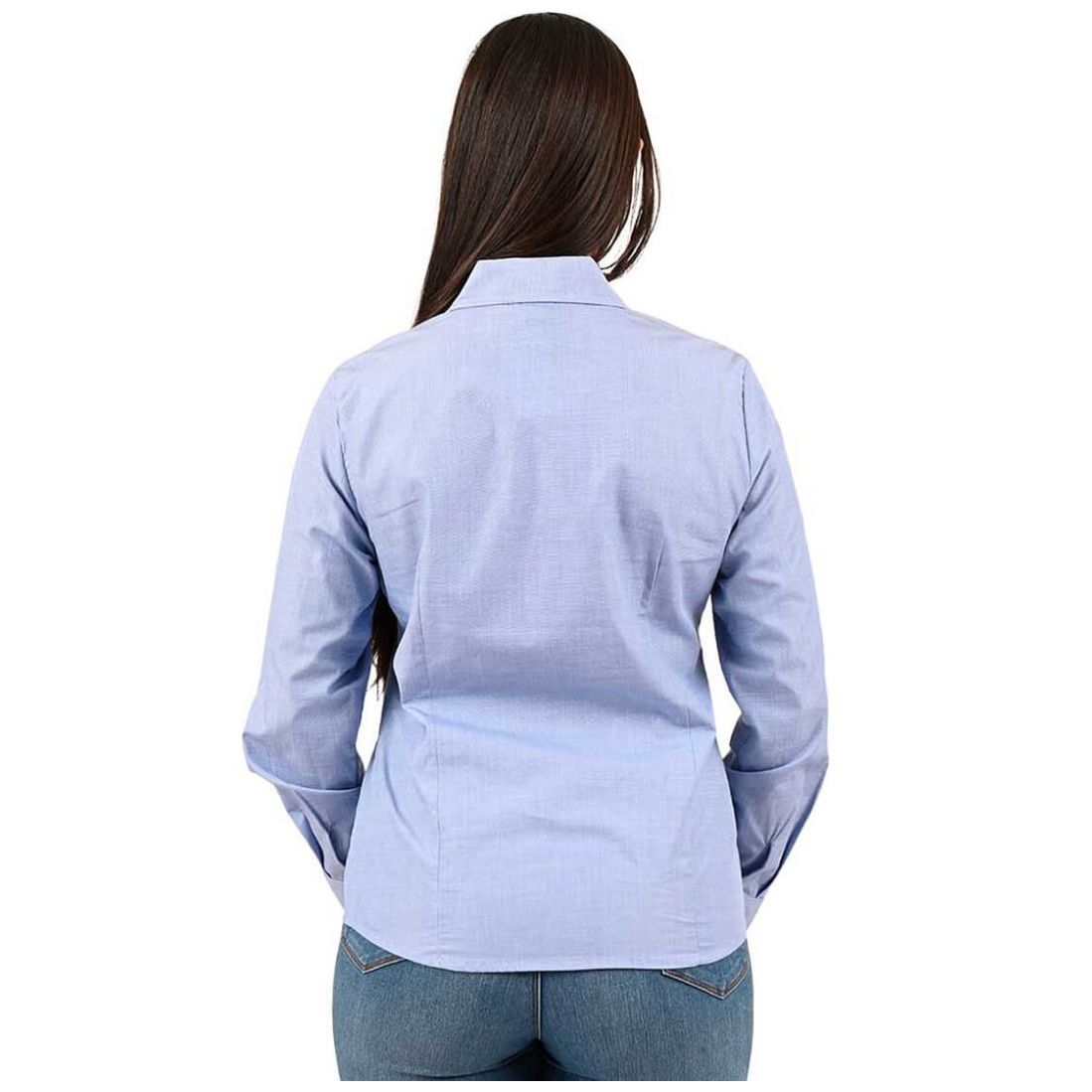 Blusa Fil Manga Corta con Botones Ferrioni para Mujer