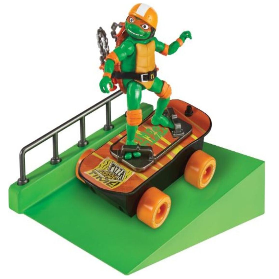 Tmnt Movie Figura con Patineta - Miguel Angel