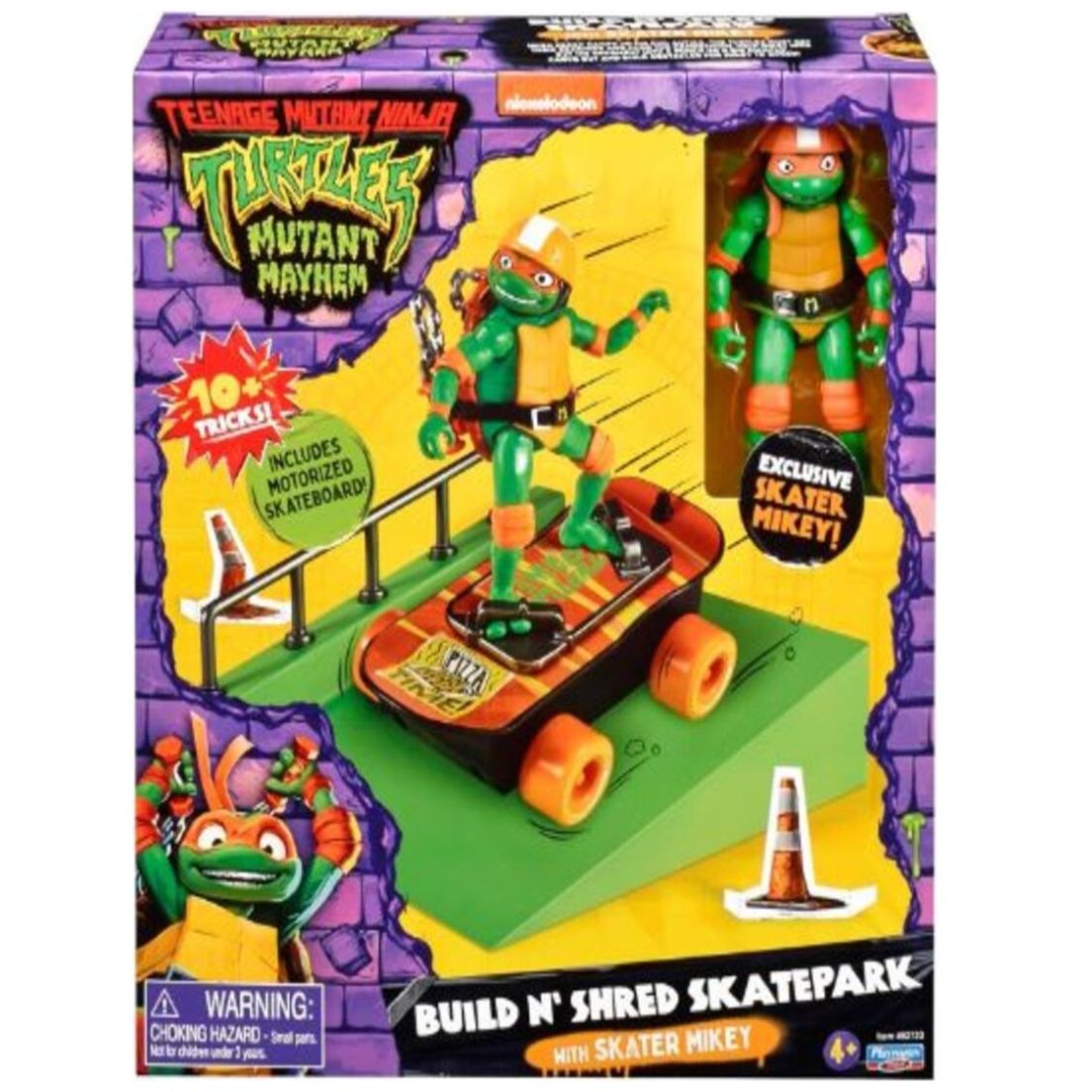 Tmnt Movie Figura con Patineta - Miguel Angel