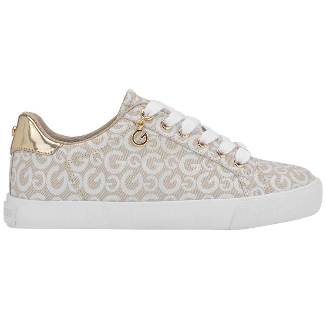 Zapatillas Guess Mujer CuÃ±a Tenis Accesorio Dorado Para Mujer G