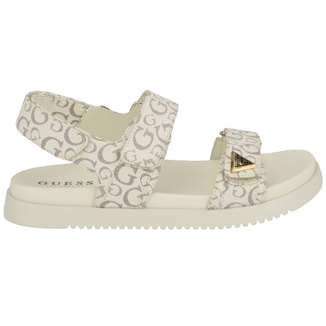 Sandalia Guess Estampado Liso y Punta Redonda para Mujer