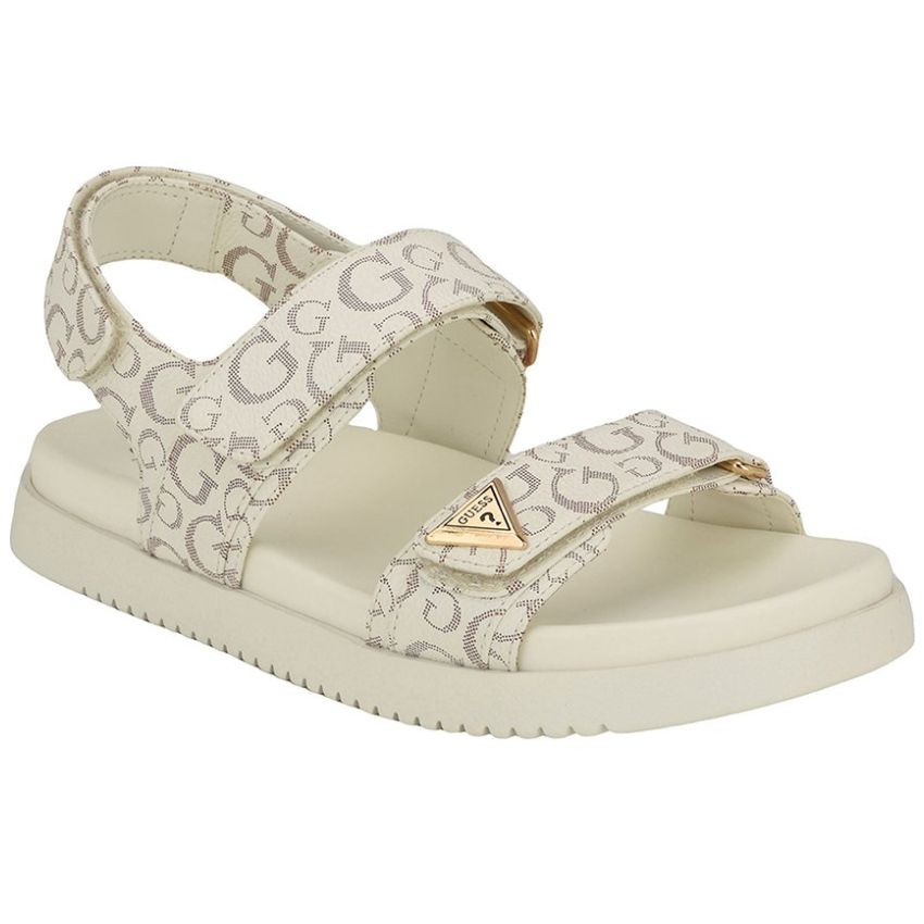 Sandalia Guess Estampado Liso y Punta Redonda para Mujer