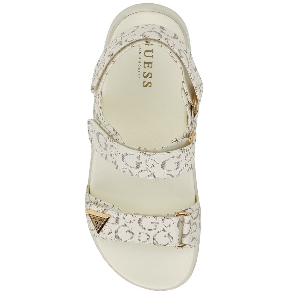 Sandalia Guess Estampado Liso y Punta Redonda para Mujer