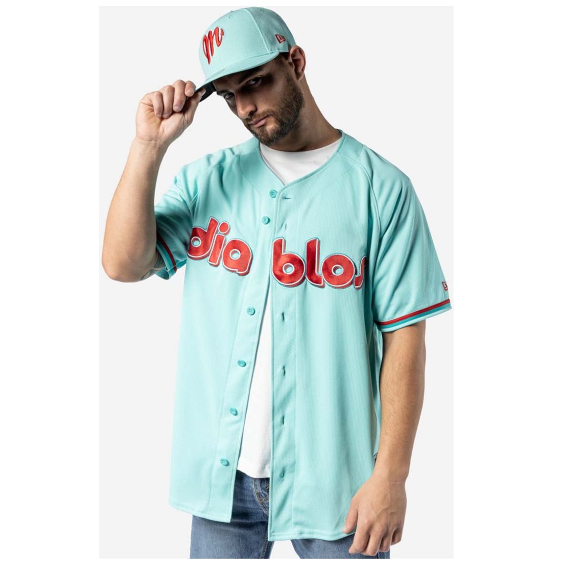 Jersey New Era Lmb Diablos Rojos de México para Hombre