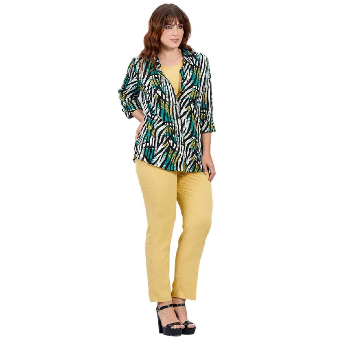 Conjunto 3Pzas Pantalón Blusa Y Top Karen Kein para Mujer