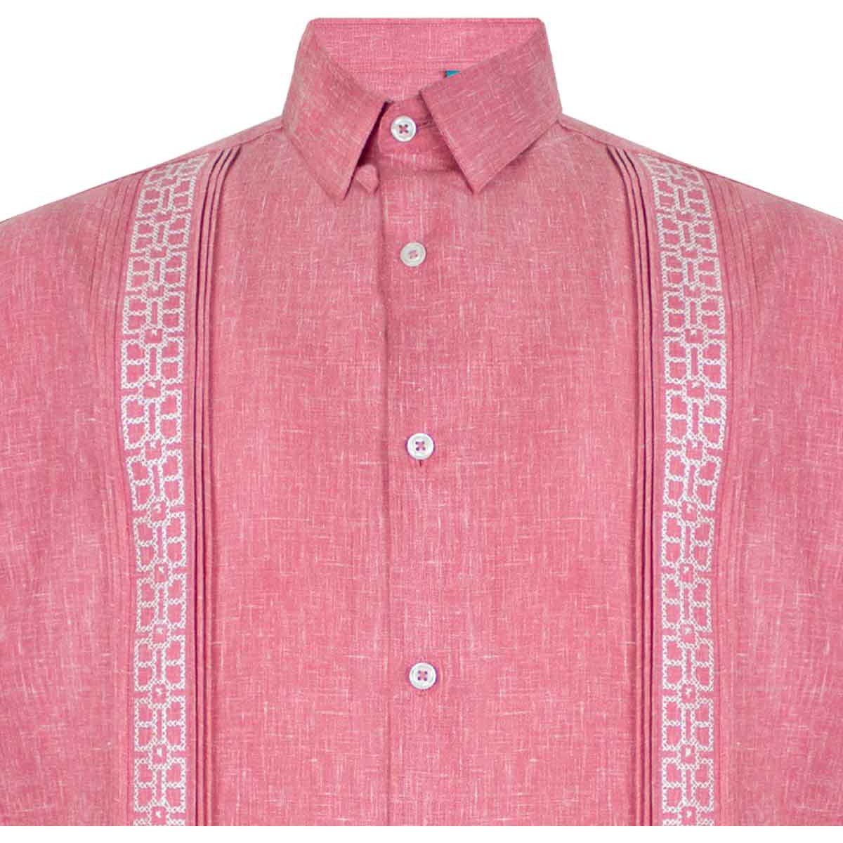 Guayabera Cancumisa Diseño Jaspeado para Hombre Plus