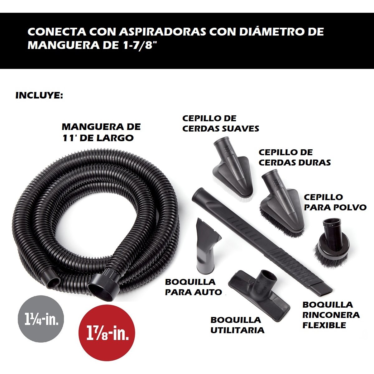 Juego de Accesorios para Detallado Automotriz - Diámetro 1-7/8 Pulgadas Craftsman